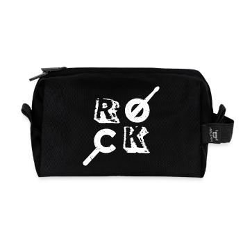 Batterie ROCK Drumstick Percussion Drummer - Trousse de toilette en tissu recyclé - noir - Devant