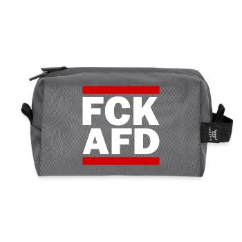 Fck afd - Recycelte Kulturtasche - Anthrazit - Vorne
