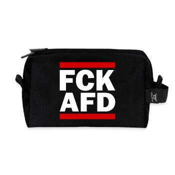 Fck afd - Recycelte Kulturtasche - Schwarz - Vorne