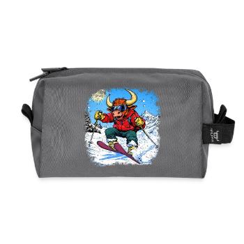 Ski Taurus - Trousse de toilette en tissu recyclé - anthracite - Devant