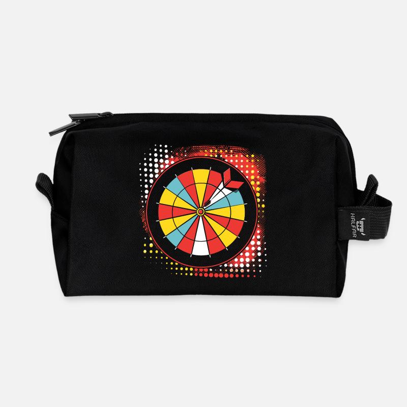 Dart Skizze - Recycelte Kulturtasche - Schwarz