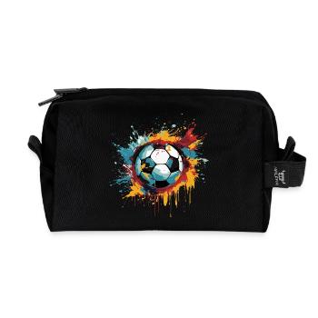Football - Trousse de toilette en tissu recyclé - noir - Devant
