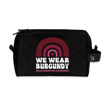 Aneurysm Brain - Recycled Toiletry Zip Bag - black - Front