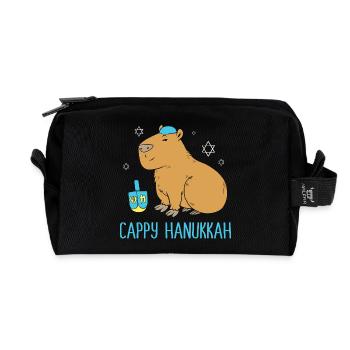 Hanukkah Chanukkah Hanukah - Recycelte Kulturtasche - Schwarz - Vorne