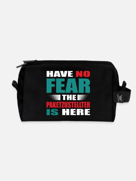 Have no Fear the Paketzusteller is here Outfit - Recycelte Kulturtasche - Schwarz