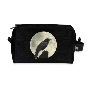Raven - Recycled Toiletry Zip Bag - black - Front