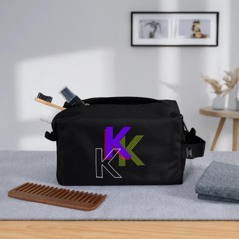 k - Conception de graffitis Trousse de toilette en tissu recyclé