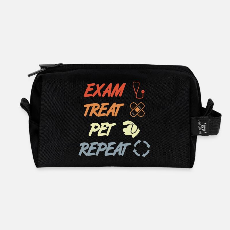 Examen Traiter Pet Répéter - Trousse de toilette en tissu recyclé - noir