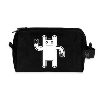 Monster Rock – Festival Comic Kawaii - Recycelte Kulturtasche - Schwarz - Vorne