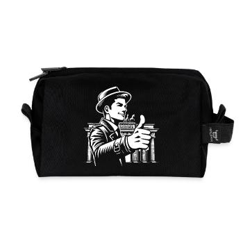 Deutsche Wiedervereinigung Design 03. Oktober - Recycelte Kulturtasche - Schwarz - Vorne