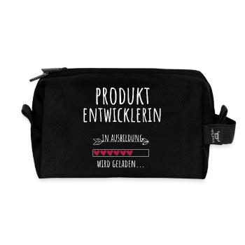Études de développement de produits - Trousse de toilette en tissu recyclé - noir - Devant