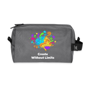 Kreatives Gehirnkunst Ohne Grenzen - Recycelte Kulturtasche - Anthrazit - Vorne