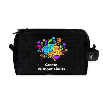 Kreatives Gehirnkunst Ohne Grenzen - Recycelte Kulturtasche - Schwarz - Vorne