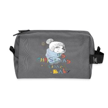  Weihnachtszeit  - Recycelte Kulturtasche - Anthrazit - Vorne
