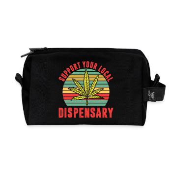 Tenues de fumeurs drôles - Trousse de toilette en tissu recyclé - noir - Devant
