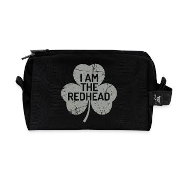 I Am The Redhead Shamrock Pride - Recycled Toiletry Zip Bag - black - Front