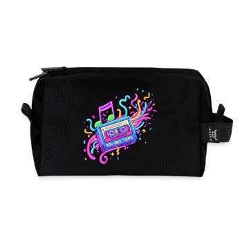Fille des années 90 - Trousse de toilette en tissu recyclé - noir - Devant