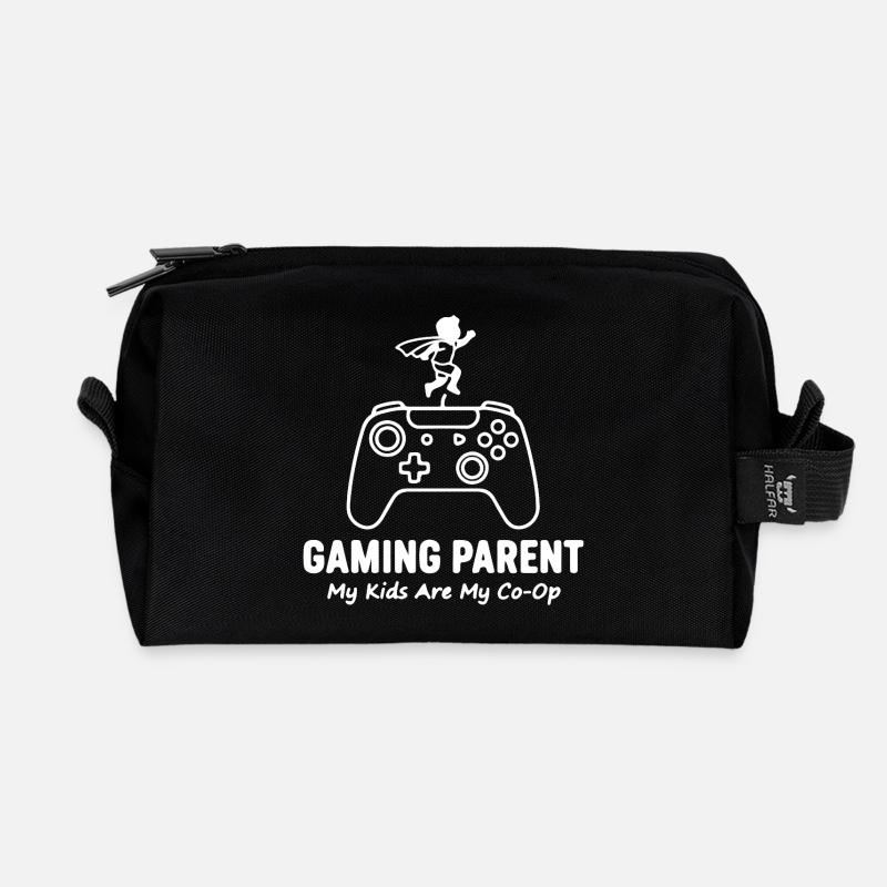 Gaming_Parent - Recycelte Kulturtasche - Schwarz