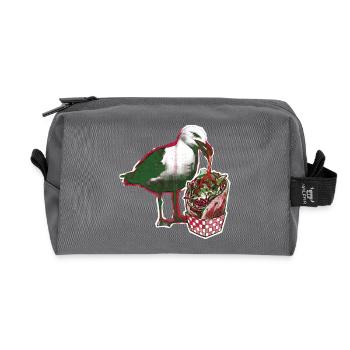 Döner Möwe - Recycelte Kulturtasche - Anthrazit - Vorne