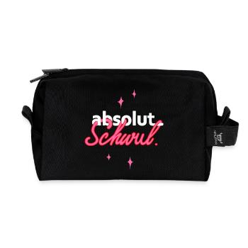 absolut schwul - pride shirt - Recycelte Kulturtasche - Schwarz - Vorne