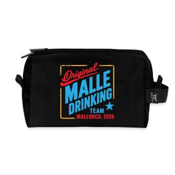 Malle 2026 Drinking Team Mallorca 2026 - Recycelte Kulturtasche - Schwarz - Vorne