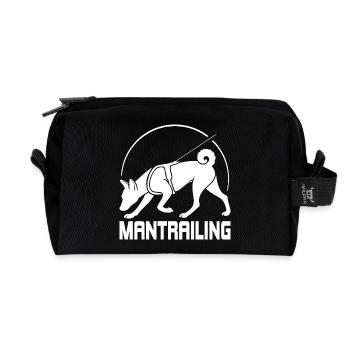 Basenji Mantrailing Dog Sports Dogs Wilsigns - Recycled Toiletry Zip Bag - black - Front