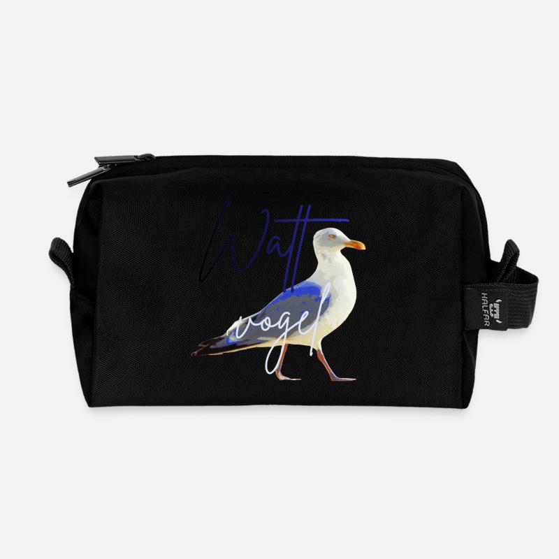Wattvogel_3.2 - Recycled Toiletry Zip Bag - black