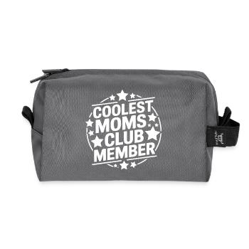 Coolest Moms Club Mitglied - Recycelte Kulturtasche - Anthrazit - Vorne
