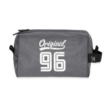 1996 Original 96 born 1996 - Recycled Toiletry Zip Bag - anthracite - Front