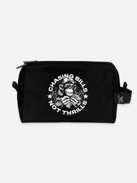 Money Ape White – EnrolDesign Exclusive - Recycled Toiletry Zip Bag - black