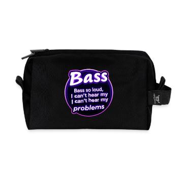 Bässe zu stark, tiefe Vibrationen - Recycelte Kulturtasche - Schwarz - Vorne