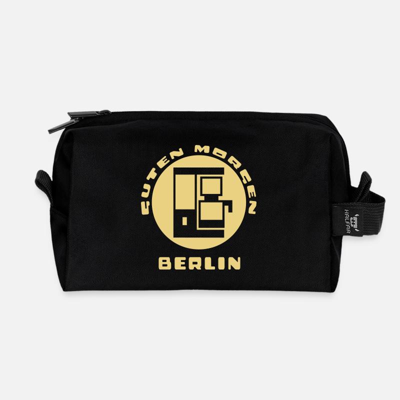 Berlin Guten Morgen Kaffeetasse - Recycelte Kulturtasche - Schwarz