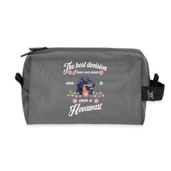 Hovawart - Recycelte Kulturtasche - Anthrazit - Vorne