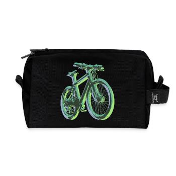 Bike Fahrrad Outdoor Fun Radsport Radtour Freiheit - Recycelte Kulturtasche - Schwarz - Vorne