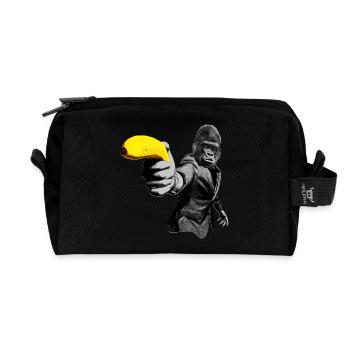 Officer Ape 001 - Recycelte Kulturtasche - Schwarz - Vorne