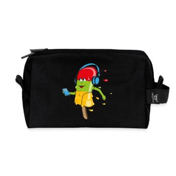 Glace fondante - Trousse de toilette en tissu recyclé - noir - Devant
