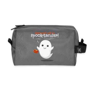 Halloween Gespenst - Recycelte Kulturtasche - Anthrazit - Vorne
