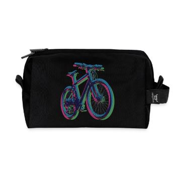 Bike Fahrrad Outdoor Fun Radsport Radtour Freiheit - Recycelte Kulturtasche - Schwarz - Vorne