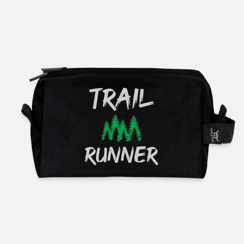 Trail Runner - Recycelte Kulturtasche - Schwarz