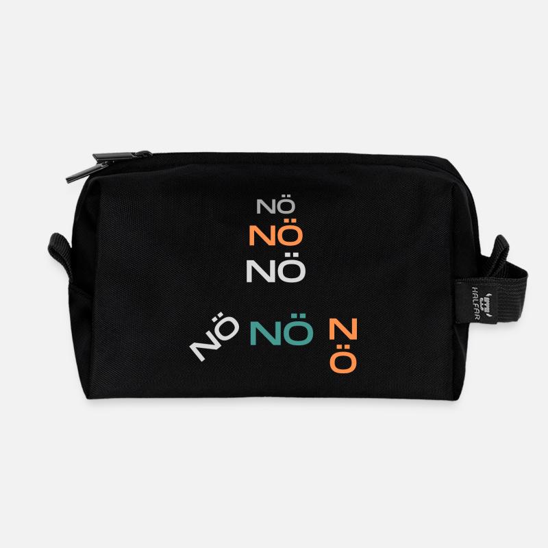 NÖ nö nö - Recycelte Kulturtasche - Schwarz