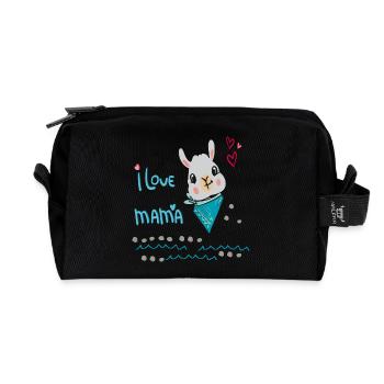 Mama, Muttertag, Mutti - Recycelte Kulturtasche - Schwarz - Vorne