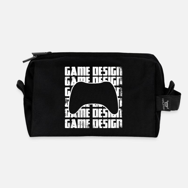 Game Designer - Recycelte Kulturtasche - Schwarz