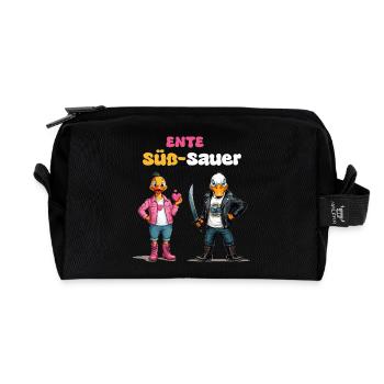 Duck Sweet - Sour - Recycled Toiletry Zip Bag - black - Front