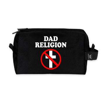 dad religion - Recycelte Kulturtasche - Schwarz - Vorne