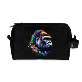 Gorilla - Recycled Toiletry Zip Bag - black - Front