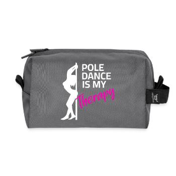 Tanzen Pole dance Pole Dance Poledance Tanzkurs - Recycelte Kulturtasche - Anthrazit - Vorne