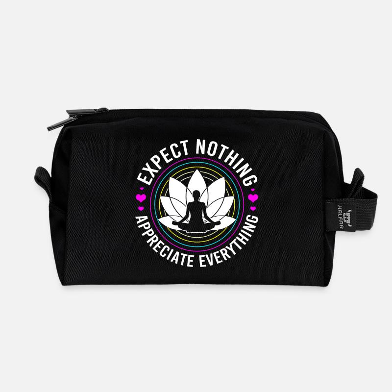 Buddhismus Buddhist Buddha Zen Meditation Namaste - Recycelte Kulturtasche - Schwarz