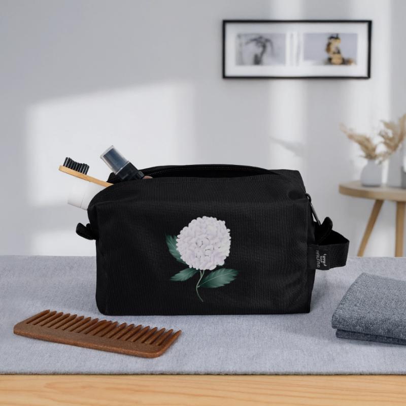 White hydrangea blossom – elegance and lightness Recycled Toiletry Zip Bag