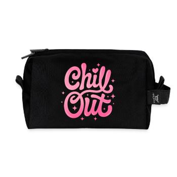 Chill Out - Recycelte Kulturtasche - Schwarz - Vorne