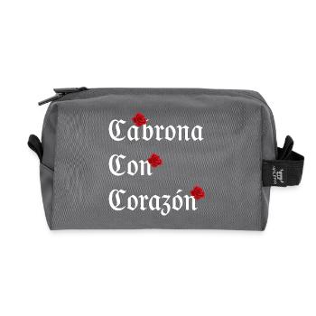 Gothic Rose Mexico - Recycelte Kulturtasche - Anthrazit - Vorne